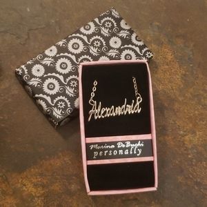 Personalized " Alexandria " necklace